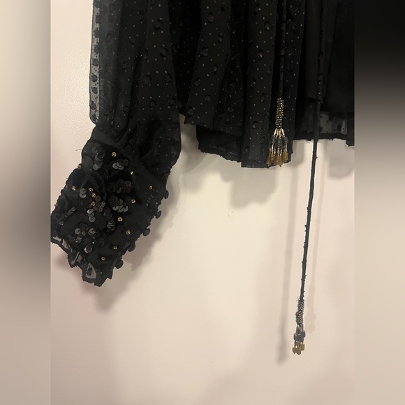 Zara NWT plumentis sequin top/shrug - Picture 8 of 8